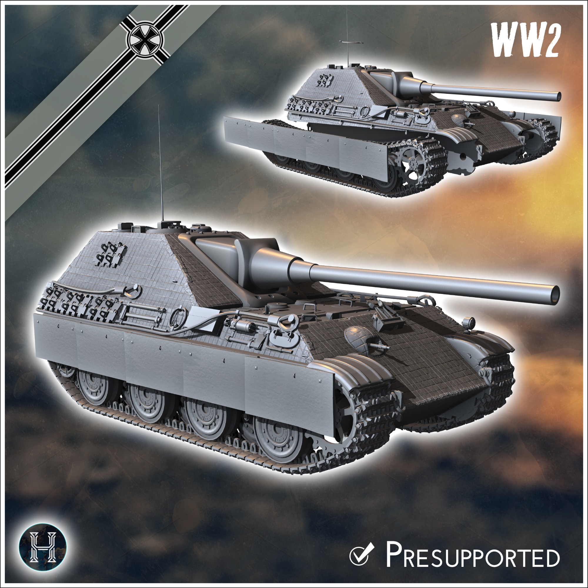 Jagdpanzer V Jagdpanther II - Germany Eastern Western Front Normandy Italy Berlin Bulge WWII